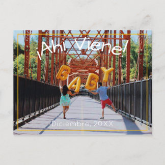 Pregnancy announcement in Spanish