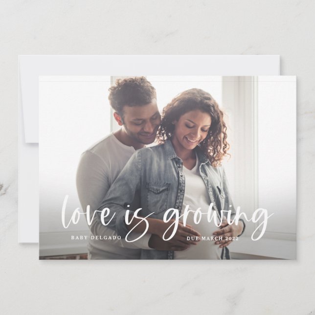 Pregnancy Announcement | Love Is Growing (Front)