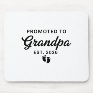 Pregnancy Announcement New Grandpa Promoted To Gra Mouse Pad