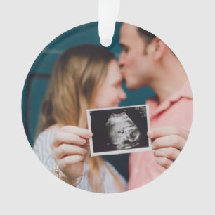 Pregnancy Announcement Personalized Christmas Ornament