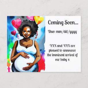 Pregnancy Announcement Postcard