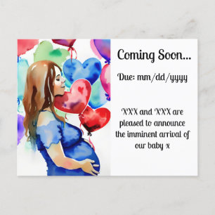 Pregnancy Announcement Postcard