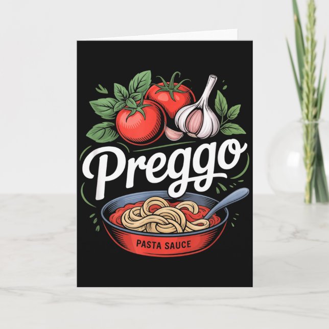 Pregnancy Announcement Prego Pasta Sauce Funny Pre (Front)