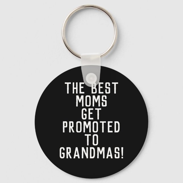 Pregnancy Announcement Promo Grandma to be Gift Keychain (Front)