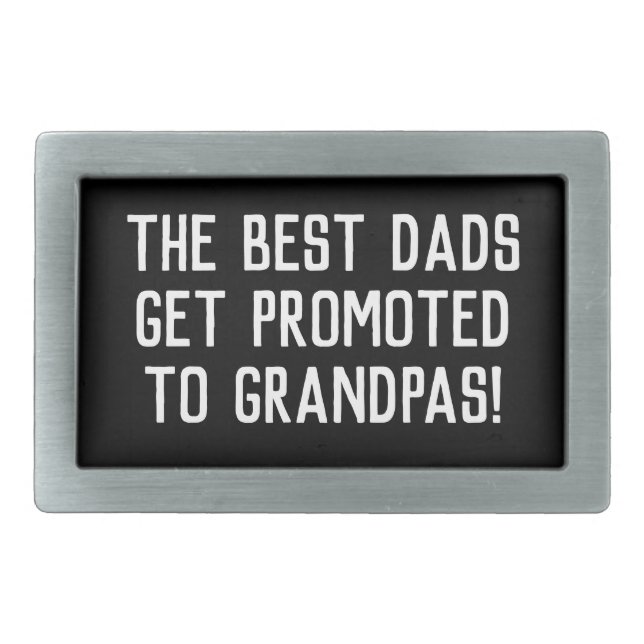 Pregnancy Announcement Promo Grandpa to be  Belt Buckle (Front)