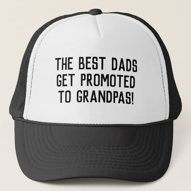 Pregnancy Announcement Promo Grandpa to be Trucker Hat (Front)