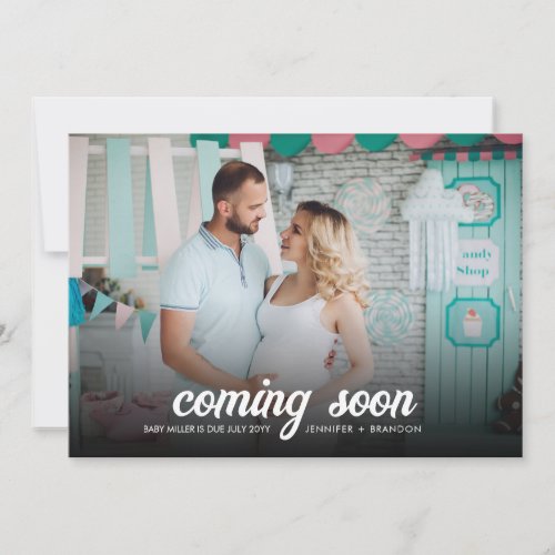 Pregnancy announcement Retro fancy