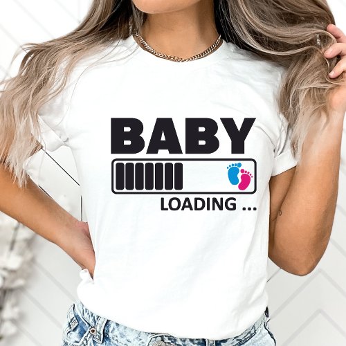 Pregnancy Announcement Shirt baby Loading T_Shirt
