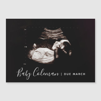 Pregnancy Announcement Sonogram Name Magnet