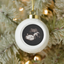 sonogram christmas ornament