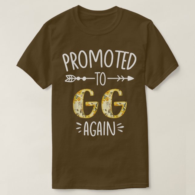 Pregnancy Announcement Soon To Be Gg Again Sun Flo T-Shirt (Design Front)
