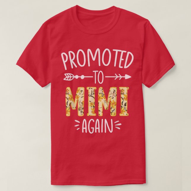Pregnancy Announcement Soon To Be Mimi Again Sun F T-Shirt (Design Front)