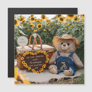 Pregnancy Announcement Sunflower Teddy bear gift