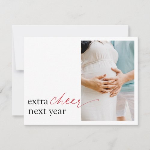 Pregnancy Announcement Surprise Holiday Postcard
