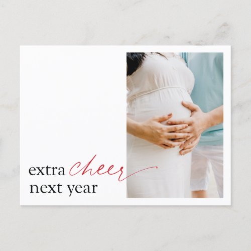 Pregnancy Announcement Surprise Portrait Postcard