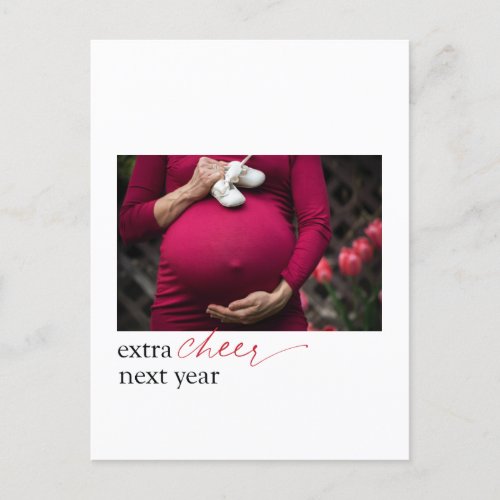 Pregnancy Announcement Surprise Portrait Postcard