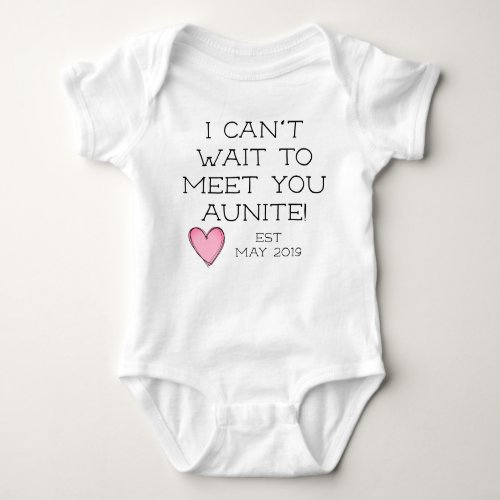 pregnancy announcement to grandma auntie baby bodysuit