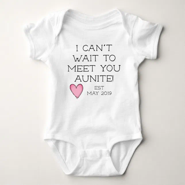 Pregnancy Announcement Best Auntie Baby Grow You're Going To Be An