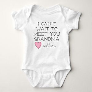 pregnancy announcement to grandma baby bodysuit