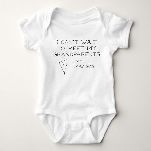 pregnancy announcement to grandpa baby bodysuit