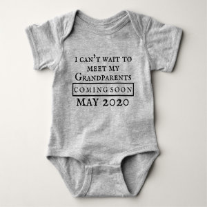 pregnancy announcement to grandPARENTS Baby Bodysuit