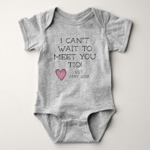 pregnancy announcement to tio (uncle spanish) baby bodysuit
