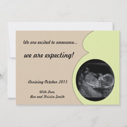 Pregnancy Announcement with Ultrasound Picture