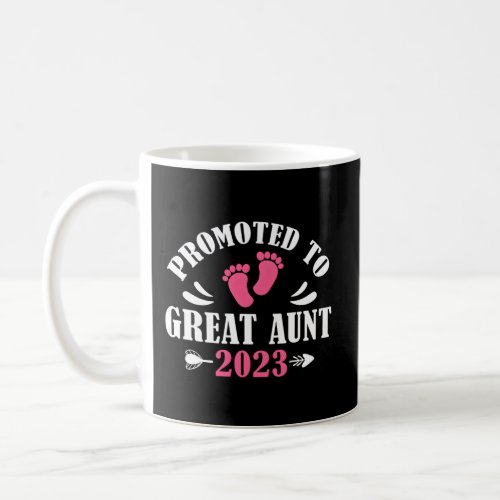 Pregnancy Announcet Promoted To Great Aunt 2023 Coffee Mug