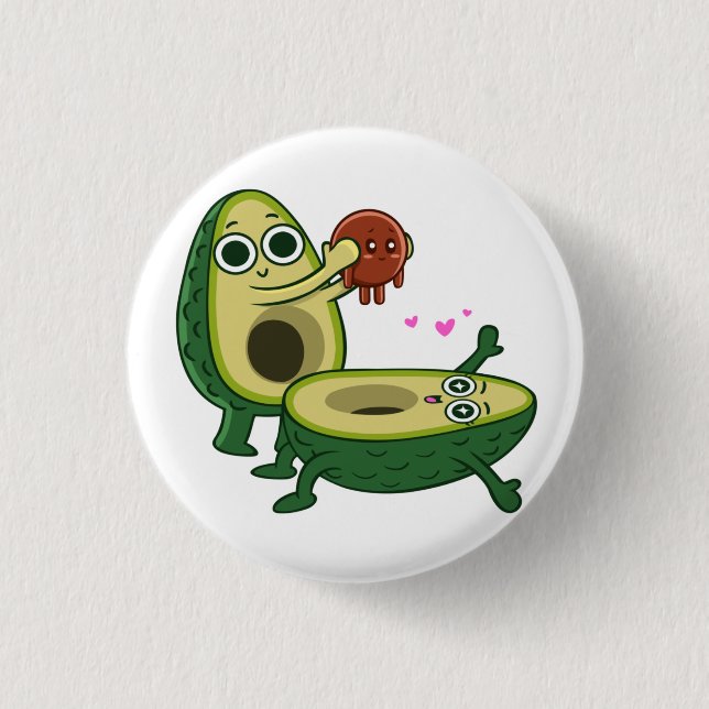 Pregnancy avocado button (Front)