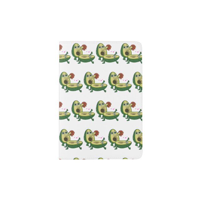 Pregnancy avocado passport holder (Front)