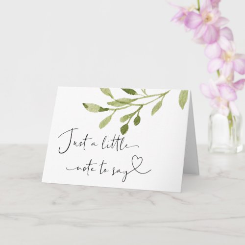 Pregnancy Baby Reveal For Family Greenery Card