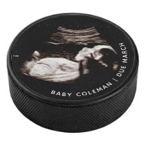 Pregnancy Baby Sonogram Ultrasound Photo Hockey Puck