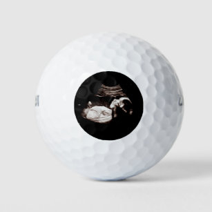 Pregnancy Baby Sonogram Ultrasound Photo Male Gift Golf Balls