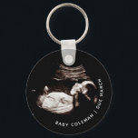 Pregnancy Baby Sonogram Ultrasound Photo New Mom Keychain<br><div class="desc">Pregnancy Baby Sonogram Ultrasound Photo New Mom keychain Can be fully customized to suit your needs. © Gorjo Designs. Made for you via the Zazzle platform. // Note: photo used is a placeholder image only. You will need to replace with your own photo before ordering/ printing. If you need help...</div>