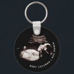 Pregnancy Baby Sonogram Ultrasound Photo New Mom Keychain<br><div class="desc">Pregnancy Baby Sonogram Ultrasound Photo New Mom keychain Can be fully customized to suit your needs. © Gorjo Designs. Made for you via the Zazzle platform. // Note: photo used is a placeholder image only. You will need to replace with your own photo before ordering/ printing. If you need help...</div>