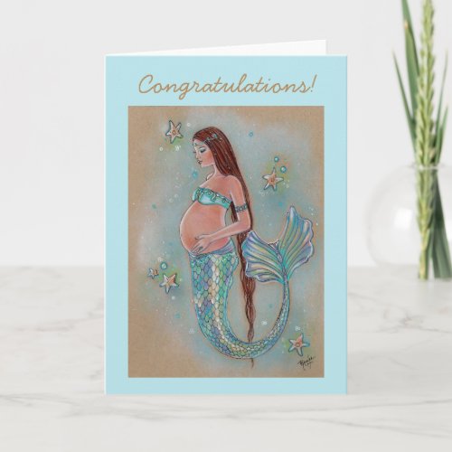 pregnancy card for new mother by Renee Lavoie