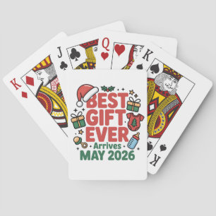 Pregnancy Christmas Best Gift Ever Arrives May 202 Poker Cards