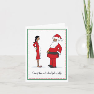 Pregnancy Christmas Cards - African American