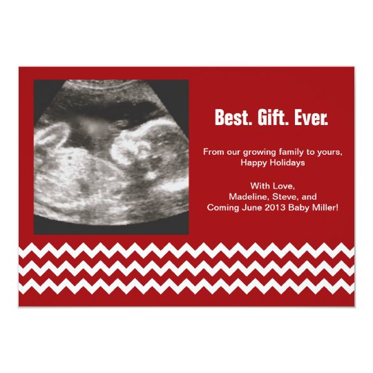 Pregnancy Christmas Cards Ultrasound Announcements