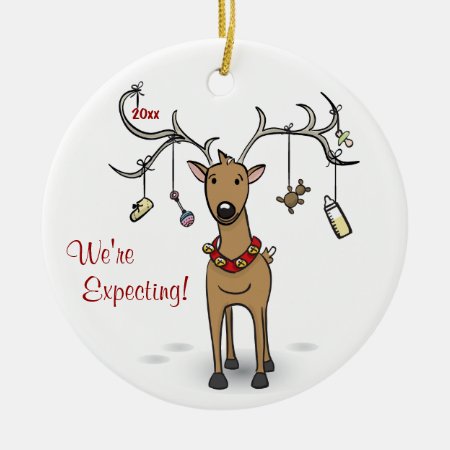 Pregnancy Christmas Ornament - Reindeer Ultrasound