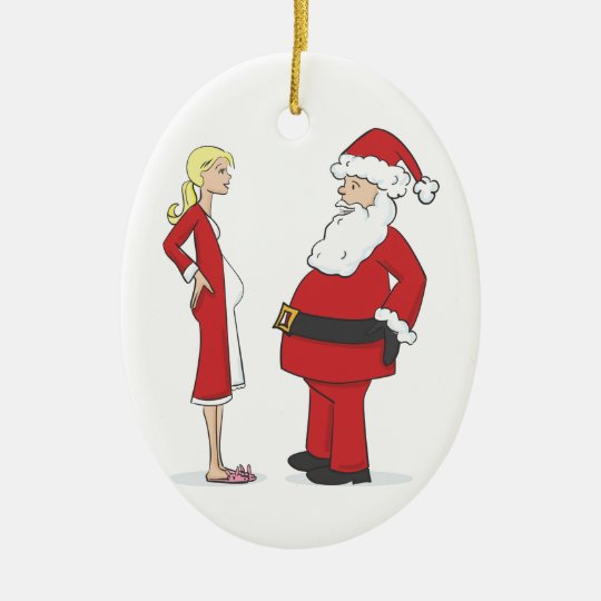 Pregnancy Christmas Ornaments - BLONDE Jelly Oval | Zazzle.com