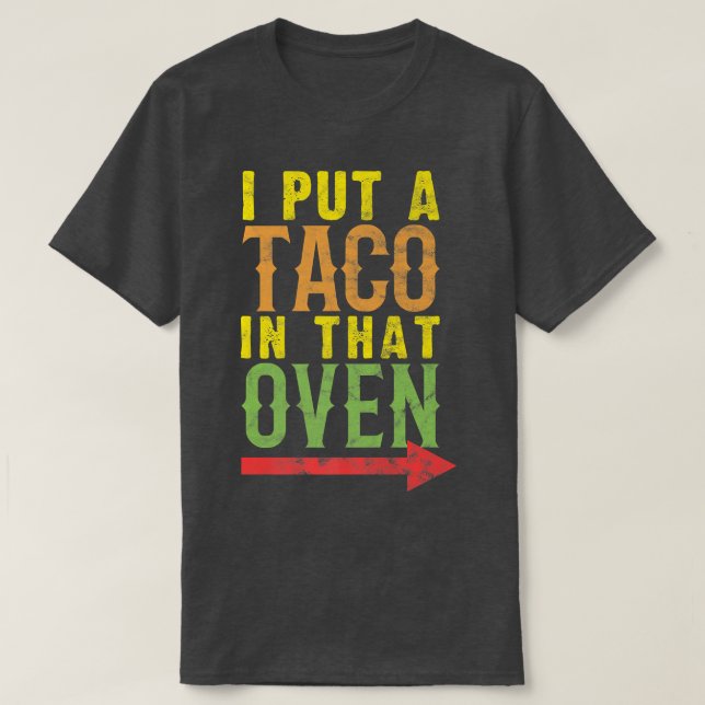 Pregnancy Cinco De Mayo Taco Lover  T-Shirt (Design Front)