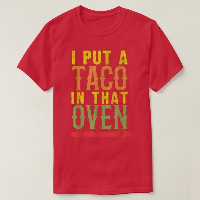Pregnancy Cinco De Mayo Taco Lover T-Shirt (Design Front)