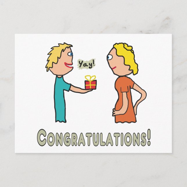 Pregnancy Congratulations Postcard (Front)
