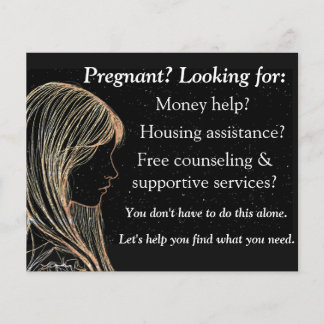 Pregnancy help and after abortion flyer
