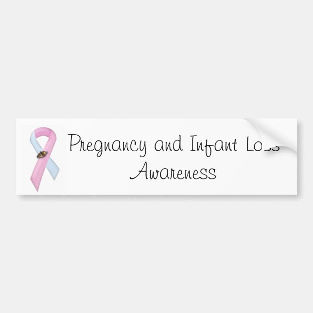 Pregnancy & Infant Loss Awareness Bumper Sticker (Front)