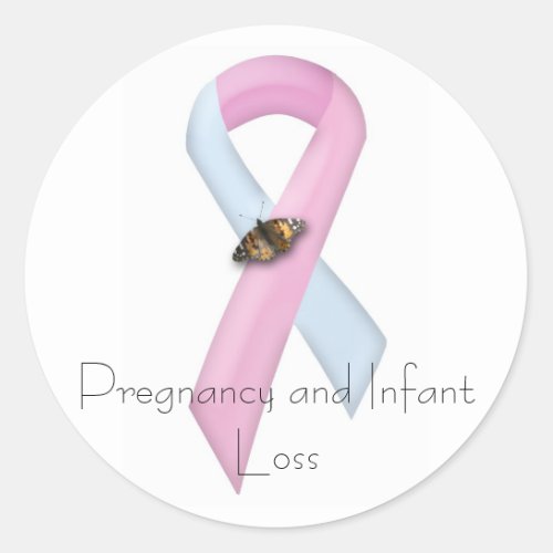 Pregnancy  Infant Loss Awareness Classic Round Sticker