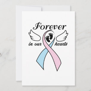 Pregnancy Infant Loss Awareness Forever In Hearts Announcement