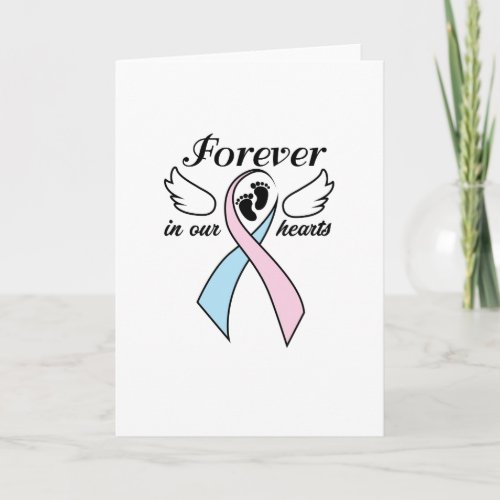 Pregnancy Infant Loss Awareness Forever Our Hearts Card