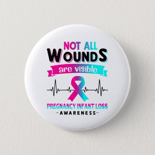 Pregnancy Infant Loss Awareness Month Ribbon Gifts Button